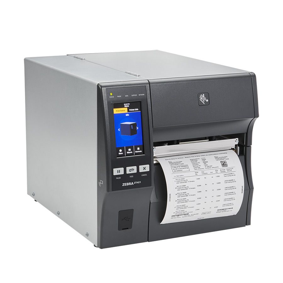 Zebra ZT421 Endüstriyel Etiket ve Barkod Yazıcı